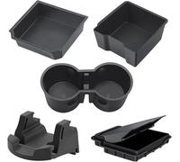 Tel Charme * Center Console Organizer Tray Set Compatible with Tesla Model Y 2025/ Model 3 2025, Armrest Organiser Tray, Glove Box, Hidden Storage Box, Car Phone Holder