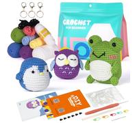 Tel Charme * Crochet Kit for Beginners, Animals Crochet Kit, Knitting Starter Pack for Adults and Kids (Include Video Tutorial and Instruction), Great Gift for Kids Friends and Family