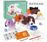 Tel Charme * Crochet Kit for Beginners, Animals Crochet Kit, Knitting Starter Pack for Adults and Kids (Include Video Tutorial and Instruction), Great Gift for Kids Friends and Family