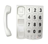 Tel UK Desk Telephone Hearing Aid Compatible - White Brand