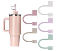 TELAIN 5 Piece Straw Cover Set, Compatible with Stanley 30oz/40oz, 10mm Diameter, Food Grade, Perfect for Outdoor Activities