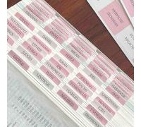 TELAIN Bible Index Pink with 80 Self-Adhesive Tabs, Easy to Read and Position, Durable Bible Index for All Bible Editions in Pink and White