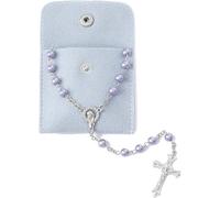 TELAIN Catholic Rosary Beads for Women - Confirmation Gifts for Girls, Simple Colour, Button Bag, Art Beads Rosary, Gifts for Women