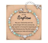 TELAIN Christian Gifts for Women - Religious Cross Bracelet, Easter Egg Filler for Teens, Children, Adults, Faith Confirmation Baptism Christmas Birthday Gifts