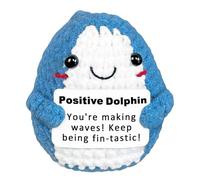 TELAIN Krinisou Handmade Crochet Dolphin, Positive Stress Relief Decoration, Idea For Advent Calendar And Christmas