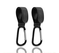 TELAIN pushchair hooks 2-pack - 3rd generation clips and hooks, Adjustable carabiners, Versatile pushchair accessories