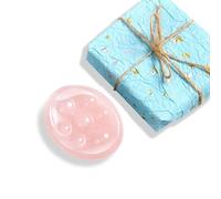 TelaPingere Crystal Stress & Anxiety Relief Meditation Stone, Chakra Palm Worry Stone, Sleep Gifts, Unbranded Gift Box, for Yoga, Office, Bedtime, Unisex Adults & Beginners (Pink Crystal)