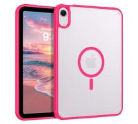 Telaso for iPad mini 7 A17 Pro 2024/iPad Mini 6 2021 8.3 Inch iPad mini 7th/6th Gen Magnetic Case, Translucent Matte Back Soft TPU Bumper Military Grade Case for iPad mini 7/Mini 6, Hot Pink
