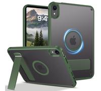 Telaso for iPad mini 7 A17 Pro 2024/iPad Mini 6 2021 Case, iPad mini 7th/6th Gen Magnetic Case with Invisible Portrait/Landscape Stand Translucent Matte Back Soft TPU Bumper Protective Cover, Green