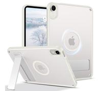 Telaso for iPad mini 7 A17 Pro 2024/iPad Mini 6 2021 Case, iPad mini 7th/6th Gen Magnetic Case with Invisible Portrait/Landscape Stand Translucent Matte Back Soft TPU Bumper Protective Cover, Stone