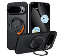 Telaso Magnetic Case for Google Pixel 10/10 Pro with 360° Rotatable Ring Stand, [Compatible with MagSafe] Slim Shockproof Protective Phone Cases for Google Pixel 10/10 Pro 6.3", Black