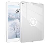 Telaso Magnetic for iPad 9th Generation/iPad 8th Generation/iPad 7th Generation Case, iPad 10.2 inch 2021/2020/2019 Transparent Back Soft TPU Bumper Military Grade Protective Case, Clear