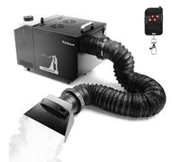 Telbum 1500W Low Lying Fog Machine with Tube, Ground Fog Machine Water Based, Wireless Remote & DMX 512, Timer Function, Professional Smoke Machine for Wedding, DJ, Stage, Party, Halloween