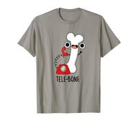 Tele-Bone Funny Telephone Pun T-Shirt