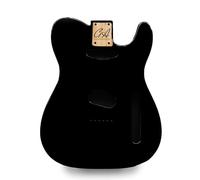 Tele Guitar Body Nitro, Poly, Unfinished Alder Ash Guitar Anatomy® Telecaster (2-Piece Alder - Black - Poly Gloss)