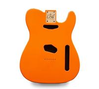 Tele Guitar Body Nitro, Poly, Unfinished Alder Ash Guitar Anatomy® Telecaster (2-Piece Alder - Capri Orange - Poly Gloss)