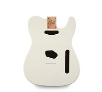 Tele Guitar Body Nitro, Poly, Unfinished Alder Ash Guitar Anatomy® Telecaster (2-Piece Alder - Olympic White - Nitro Satin)