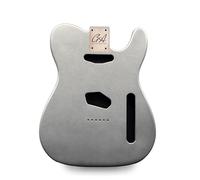 Tele Guitar Body Nitro, Poly, Unfinished Alder Ash Guitar Anatomy® Telecaster (2-Piece Alder - Silver - Poly Gloss)