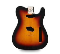 Tele Guitar Body Nitro, Poly, Unfinished Alder Ash Guitar Anatomy® Telecaster (2-Piece Alder - Sunburst - Poly Gloss)