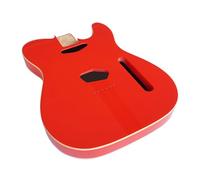 Tele Guitar Body Nitro, Poly, Unfinished Alder Ash Guitar Anatomy® Telecaster (2-Piece Alder - Torino Red w/Binding - Poly Gloss)