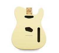 Tele Guitar Body Nitro, Poly, Unfinished Alder Ash Guitar Anatomy® Telecaster (2-Piece Alder - Vintage Cream - Nitro Satin)