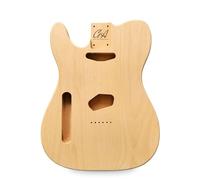 Tele Guitar Body Nitro, Poly, Unfinished Alder Ash Guitar Anatomy® Telecaster (Left Handed - 2-Piece Alder - Unfinished)