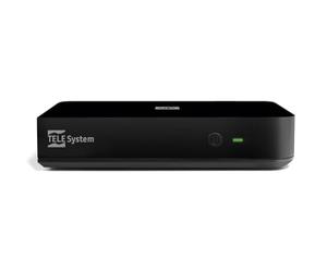 TELE System UP T2 4K: Android TV ULTRA HD Digital Terrestrial Decoder, Smart TV Upgrade, DVB-T2 HEVC HDR10+HLG Tuner, HDMI/SCART Adapter Included-Google Certificate