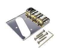 Telecaster Chrome Bridge w/Compensated Brass Saddles & Cut-Down Sides for Fender Tele Guitar