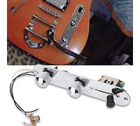 Telecaster Control Plate Loaded Chrome Plated Metal 3-Way Switch Prewired Tele Control Plate Tele Guitar Control Plate for Tele Guitar Replacement Parts