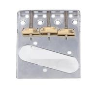Telecaster Guitar Bridge, Side Cut Brass Compensated Saddle for Vintage Electric Guitar, 21/8in String Space