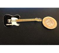 TELECASTER GUITAR ENAMEL PIN BADGE GREAT GIFT FOR MUSIC LOVERS (BLACK/WHIT)