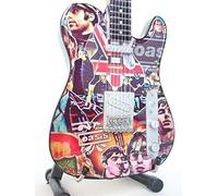 Telecaster type miniature guitar rock oasis group theme