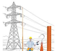 Telecom Tower Height Gauge, Adjustable Epoxy Resin Rod with Carry Bag - Perfect for Guard and Live Power Line Work