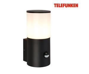 TELEFUNKEN Black PIR E27 IP44 Outdoor Wall Light Telefunken Black