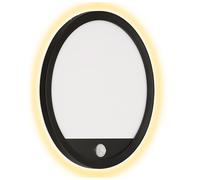 Telefunken LED Outdoor Black Ø28cm IP44 15W Neutral White 4000K Sensor