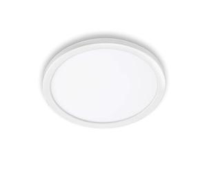 Telefunken LED Outdoor Wall Light 1-Bulb Backlight Effect 15 Watt 2000 Lumen 4,000 Kelvin IP44 White Round Diameter 28 cm