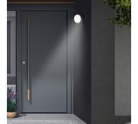 Telefunken LED outdoor wall light Dortmund Ø17cm black