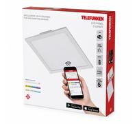 Telefunken Smart LED Flush Mount Panel 29,5cm 18W RGB+W CCT WiFi Dimmable