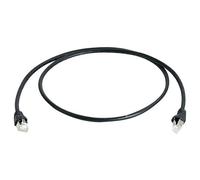Telegärtner 100007978 CAT 6A patch cable Black double shielded 1m ...