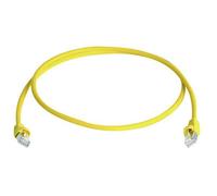 Telegärtner 100008032 RJ45 CAT 6A Patch Cable Yellow 0.25m Flame-r...