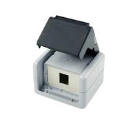 Telegärtner 100021369 Network outlet Surface-mount 1 port Grey