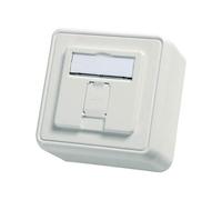 Telegärtner 100021381 Network outlet Surface-mount 1 port Alpine white