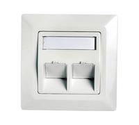 Telegärtner 100021409 Network outlet flush mount 2 ports unequipped