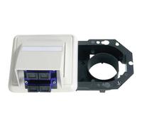 Telegärtner 100022459 FO Socket Alpine white dust and impact prote...