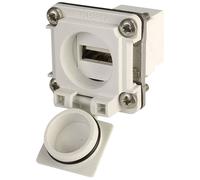 Telegärtner 100022951 USB-flange set option 6 light grey 1pc