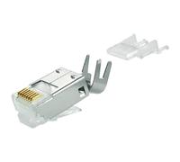 Telegärtner 100023019 RJ-45 Plug Straight 8 Pins 360° Shielding Silver