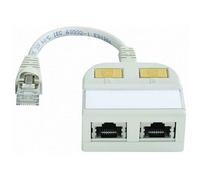Telegärtner 100023153 RJ45 Adapter Grey-white RAL7035 15cm 1xPlug ...