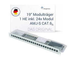 Telegaertner J02023A0039 24 Port Network Patch Panel CAT 6a 1 HE