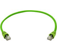 Telegärtner L00001A0139 RJ45 Network Cable Patch Cable CAT 6a S/FTP 2.00 m Green Flame Retardant with Ra