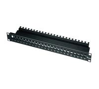 Telegärtner Network patch panel 24 ports CAT 6A 19" black 100021497